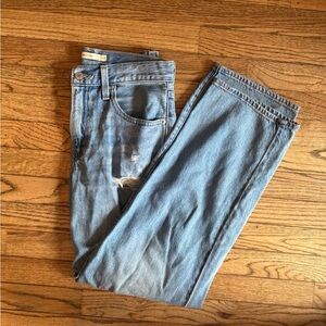 Levi Baggy Dad Medium Wash Distressed Jean